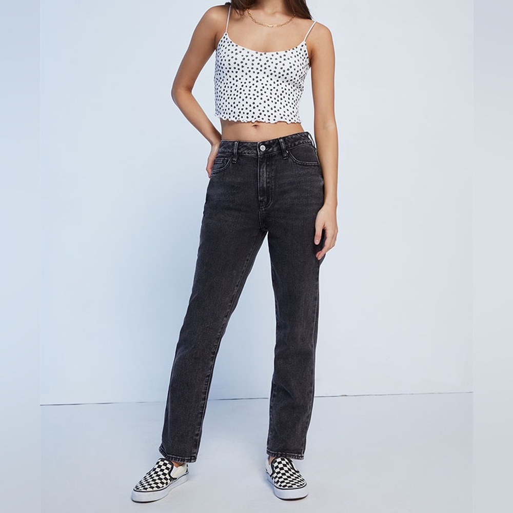 PacSun Black Washed Mom Jeans